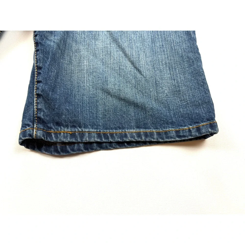 LEVI'S 569 Men's Loose Straight Denim Blue Medium Wash Jean Shorts 32W #1766